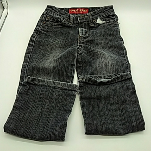 Guess Kids Jeans black size 6 girls pre owned - Picture 1 of 4